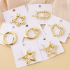 Wholesale Women's Alloy Geometric Electroplated Golden Frog Clip Jewelry