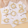 Wholesale Women's Alloy Geometric Electroplated Golden Frog Clip Jewelry