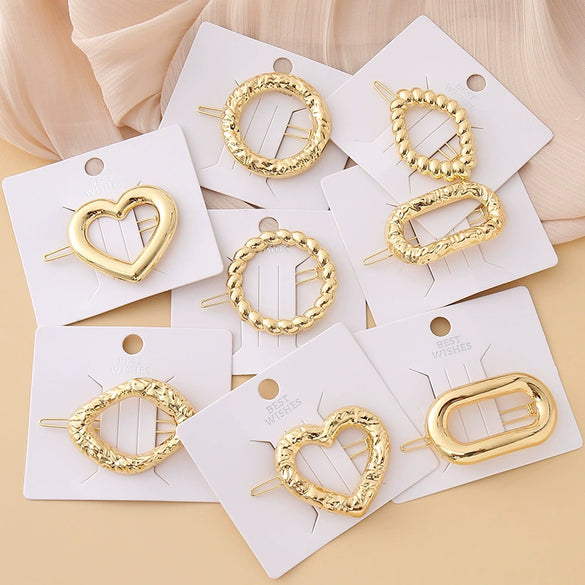 Wholesale Women's Alloy Geometric Electroplated Golden Frog Clip Jewelry