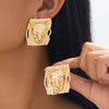 Wholesale Women's Alloy Geometric Electroplated Ring Set