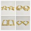 Wholesale Women's Alloy Geometric Exaggerated Golden Circle Hip Hop Street Dance Electroplated Earrings