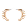 Wholesale Women's Alloy Geometric Exaggerated Hollow Cshaped Electroplated Retro Spring Earrings