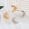 Wholesale Women's Alloy Geometric Exaggerated Hollow Cshaped Electroplated Retro Spring Earrings