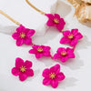 Wholesale Women's Alloy Geometric Flower Spraypainted Electroplated Jewelry Set Accessories
