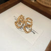 Wholesale Women's Alloy Geometric Flowerpatterned Electroplated Earrings