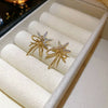 Wholesale Women's Alloy Geometric Flowerpatterned Electroplated Earrings