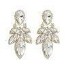 Wholesale Women's Alloy Geometric Glass Diamond Earrings Super Flash Fashion Highend Party Style