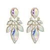 Wholesale Women's Alloy Geometric Glass Diamond Earrings Super Flash Fashion Highend Party Style