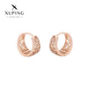 Wholesale Women's Alloy Geometric Hollow Flower Electroplated Earrings