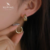 Wholesale Women's Alloy Geometric Hollow Flower Electroplated Earrings