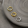 Wholesale Women's Alloy Geometric Hoop Earrings With Electroplating