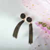 Wholesale Women's Alloy Geometric Long Tassel Earrings With Electroplating Simple Style