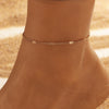Wholesale Women's Alloy Geometric Multilayer Chain Anklet Foot Accessories