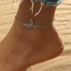 Wholesale Women's Alloy Geometric Multilayer Chain Anklet Foot Accessories