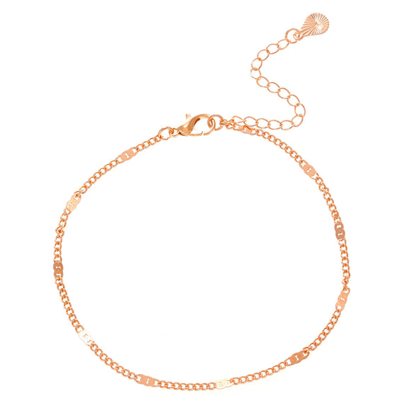 Wholesale Women's Alloy Geometric Multilayer Chain Anklet Foot Accessories