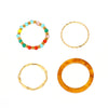 Wholesale Women's Alloy Geometric Multipiece Ring Set With Electroplating Design