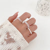 Wholesale Women's Alloy Geometric Multipiece Ring Set With Electroplating Design