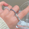 Wholesale Women's Alloy Geometric Multipiece Ring Set With Electroplating Design