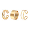 Wholesale Women's Alloy Geometric Open Ring Suit With Electroplating Treatment