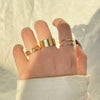 Wholesale Women's Alloy Geometric Open Ring Suit With Electroplating Treatment