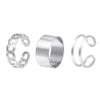 Wholesale Women's Alloy Geometric Open Ring Suit With Electroplating Treatment