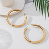 Wholesale Women's Alloy Geometric Plants Flowers Style Electroplated Jewelry Set With Bracelet And Hoop Earrings