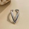 Wholesale Women's Alloy Geometric Pointed Nail Ring Set Jewelry With Electroplating And Ins Style