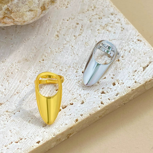Wholesale Women's Alloy Geometric Pointed Nail Ring Set Jewelry With Electroplating And Ins Style