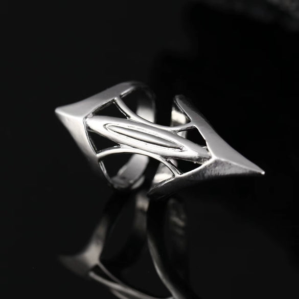 Wholesale Women's Alloy Geometric Pointed Nail Ring Set Jewelry With Electroplating And Ins Style