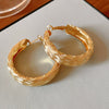 Wholesale Women's Alloy Geometric Round Cross Earrings With Electroplating Retro Temperament And Light Luxury Design