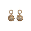 Wholesale Women's Alloy Geometric Silver Needle Diamond Pearl Earrings With Electroplating Treatment Light Luxury High Grade Style