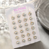 Wholesale Women's Alloy Geometric Sixclaw Inlaid Zircon Earrings With Electroplating And Minimalist Design