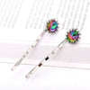 Wholesale Women's Alloy Geometric Square Round Clip Hair Accessories With Electroplating Process
