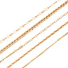 Wholesale Women's Alloy Geometric Star Chain Five Layer Electroplated Simple Back Word Bracelet Set