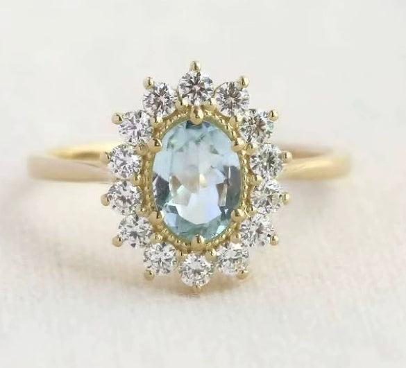 Wholesale Women's Alloy Gold Ring With Flower Pattern Electroplated Simple And Fashionable Creative Classic