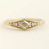 Wholesale Women's Alloy Gold Ring With Flower Pattern Electroplated Simple And Fashionable Creative Classic
