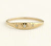Wholesale Women's Alloy Gold Ring With Flower Pattern Electroplated Simple And Fashionable Creative Classic