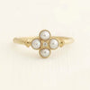 Wholesale Women's Alloy Gold Ring With Flower Pattern Electroplated Simple And Fashionable Creative Classic