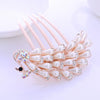 Wholesale Women's Alloy Hair Accessories With Rhinestone Bow Pearl Plaid Animals Zodiac Electroplated Design