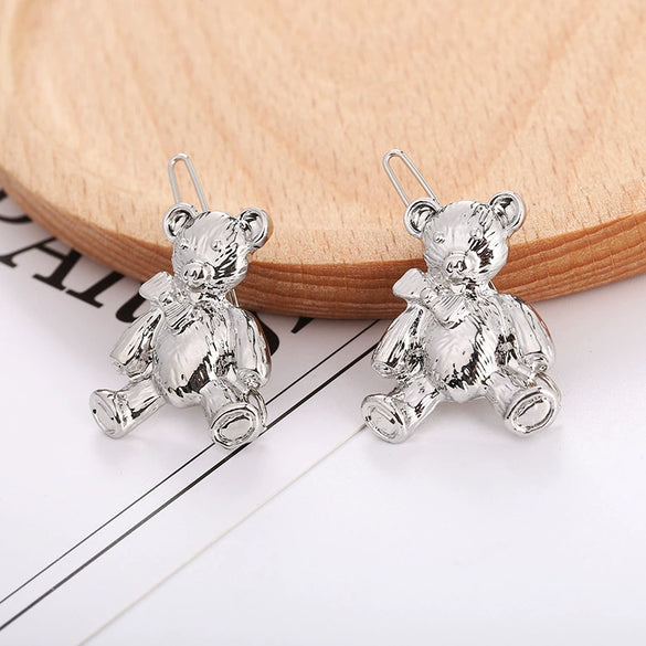 Wholesale Women's Alloy Hair Accessories With Starfish Shell Bear Bow Tie Geometric Patterns And Electroplating