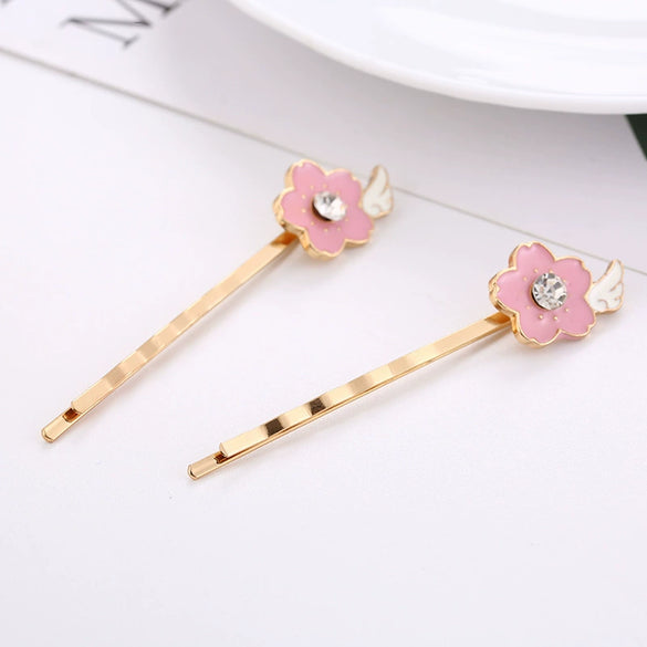 Wholesale Women's Alloy Hair Clip From Flower Starry Sky Series With Electroplating Treatment