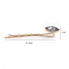 Wholesale Women's Alloy Hairpin Hair Clip Threetooth Crystal Design For Ponytail