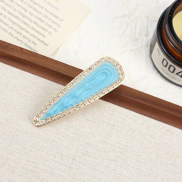 Wholesale Women's Alloy Hairpin Set With Diamonds In Bow Shape Simple And Fashionable