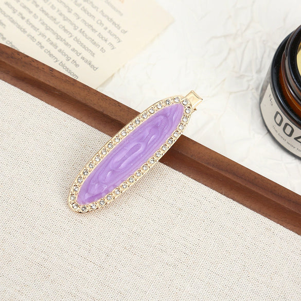 Wholesale Women's Alloy Hairpin Set With Diamonds In Bow Shape Simple And Fashionable