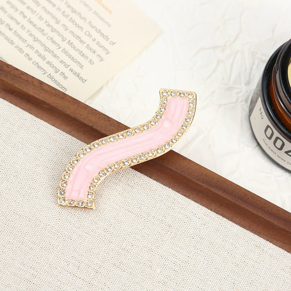 Wholesale Women's Alloy Hairpin Set With Diamonds In Bow Shape Simple And Fashionable