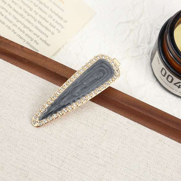 Wholesale Women's Alloy Hairpin Set With Diamonds In Bow Shape Simple And Fashionable