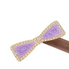 Wholesale Women's Alloy Hairpin Set With Diamonds In Bow Shape Simple And Fashionable
