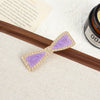 Wholesale Women's Alloy Hairpin Set With Diamonds In Bow Shape Simple And Fashionable