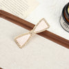 Wholesale Women's Alloy Hairpin Set With Diamonds In Bow Shape Simple And Fashionable