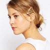 Wholesale Women's Alloy Hairpin Set With Purely Natural Freshwater Pearls Geometric Style